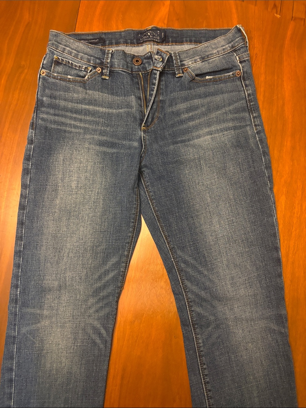 Lucky Brand Women's Brooke Straight Leg Jeans in Faded Blue